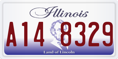 IL license plate A148329