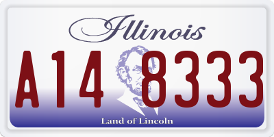 IL license plate A148333