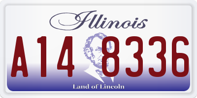 IL license plate A148336