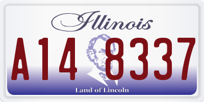 IL license plate A148337