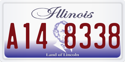 IL license plate A148338