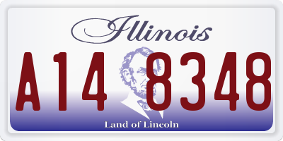 IL license plate A148348