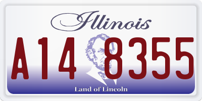 IL license plate A148355