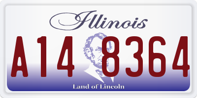 IL license plate A148364