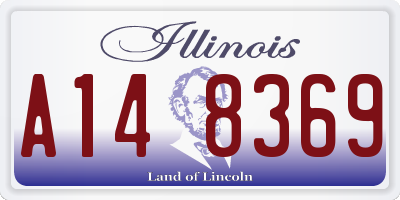 IL license plate A148369