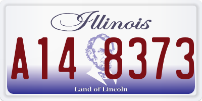IL license plate A148373