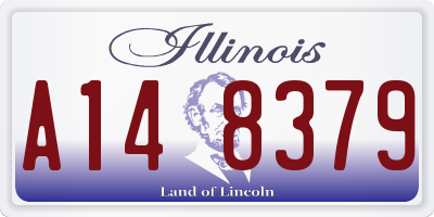 IL license plate A148379