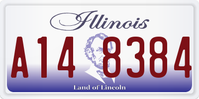 IL license plate A148384
