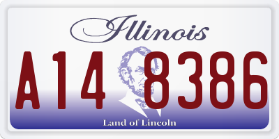 IL license plate A148386