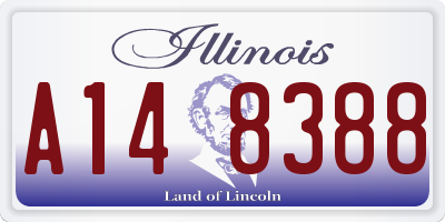 IL license plate A148388