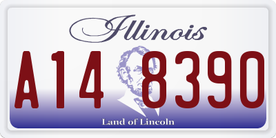 IL license plate A148390