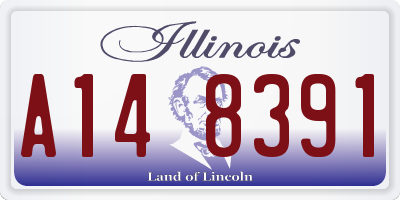 IL license plate A148391