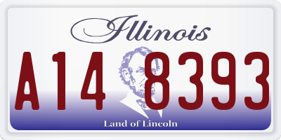 IL license plate A148393