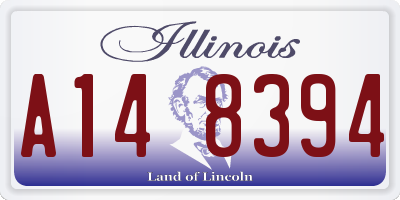 IL license plate A148394