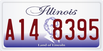 IL license plate A148395