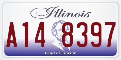 IL license plate A148397