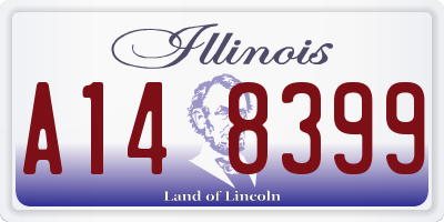 IL license plate A148399
