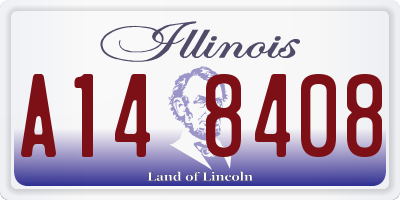 IL license plate A148408