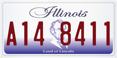 IL license plate A148411