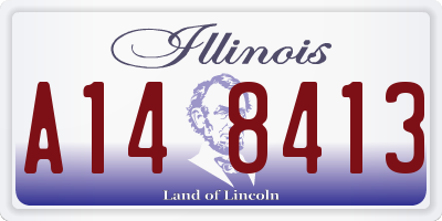 IL license plate A148413