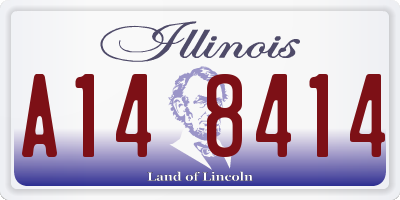 IL license plate A148414