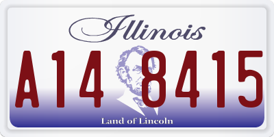 IL license plate A148415