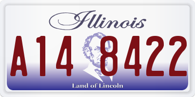 IL license plate A148422