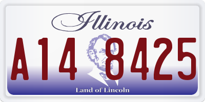 IL license plate A148425