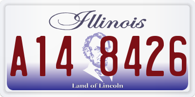 IL license plate A148426