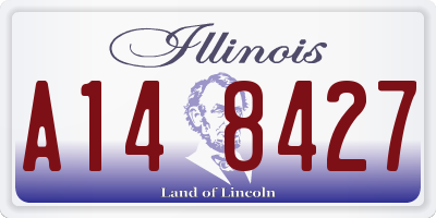 IL license plate A148427