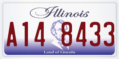 IL license plate A148433