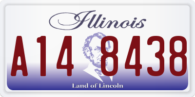 IL license plate A148438