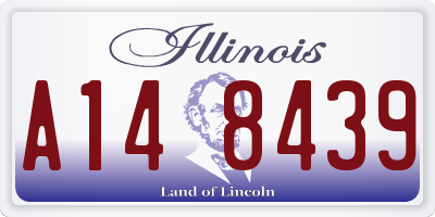 IL license plate A148439