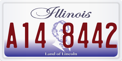 IL license plate A148442