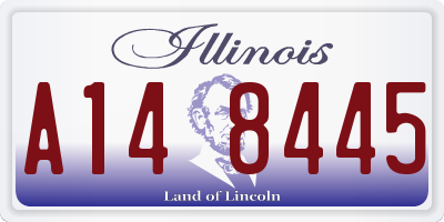 IL license plate A148445