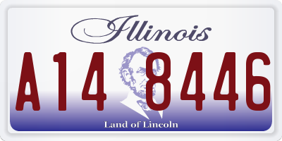IL license plate A148446