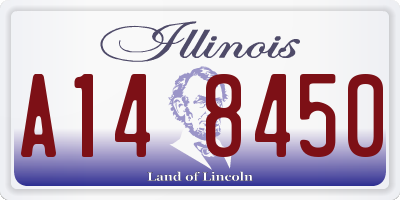 IL license plate A148450