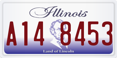 IL license plate A148453