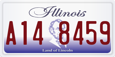 IL license plate A148459