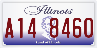 IL license plate A148460