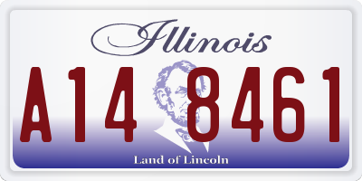 IL license plate A148461