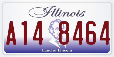 IL license plate A148464