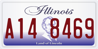 IL license plate A148469