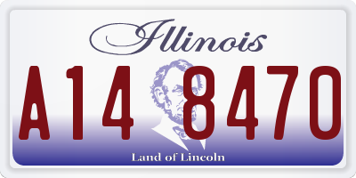 IL license plate A148470