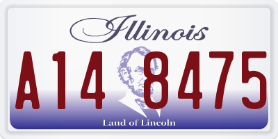 IL license plate A148475