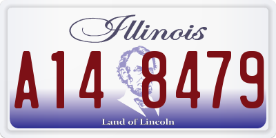 IL license plate A148479