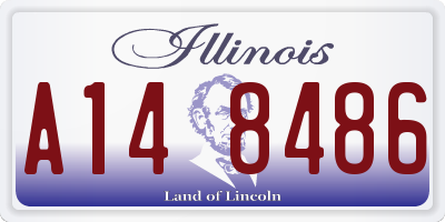 IL license plate A148486