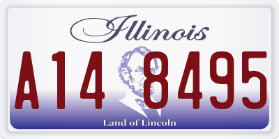 IL license plate A148495