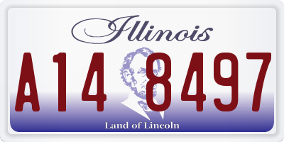 IL license plate A148497