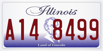 IL license plate A148499